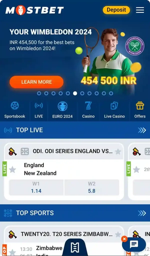 mostbet casino india